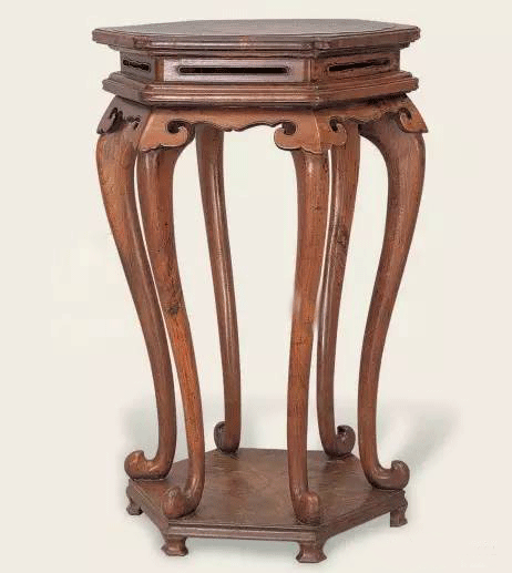 黄花梨六足高束腰香几 黄花梨六足高束腰香几